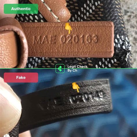 how to spot a fake goyard belt|genuine goyard bag serial number.